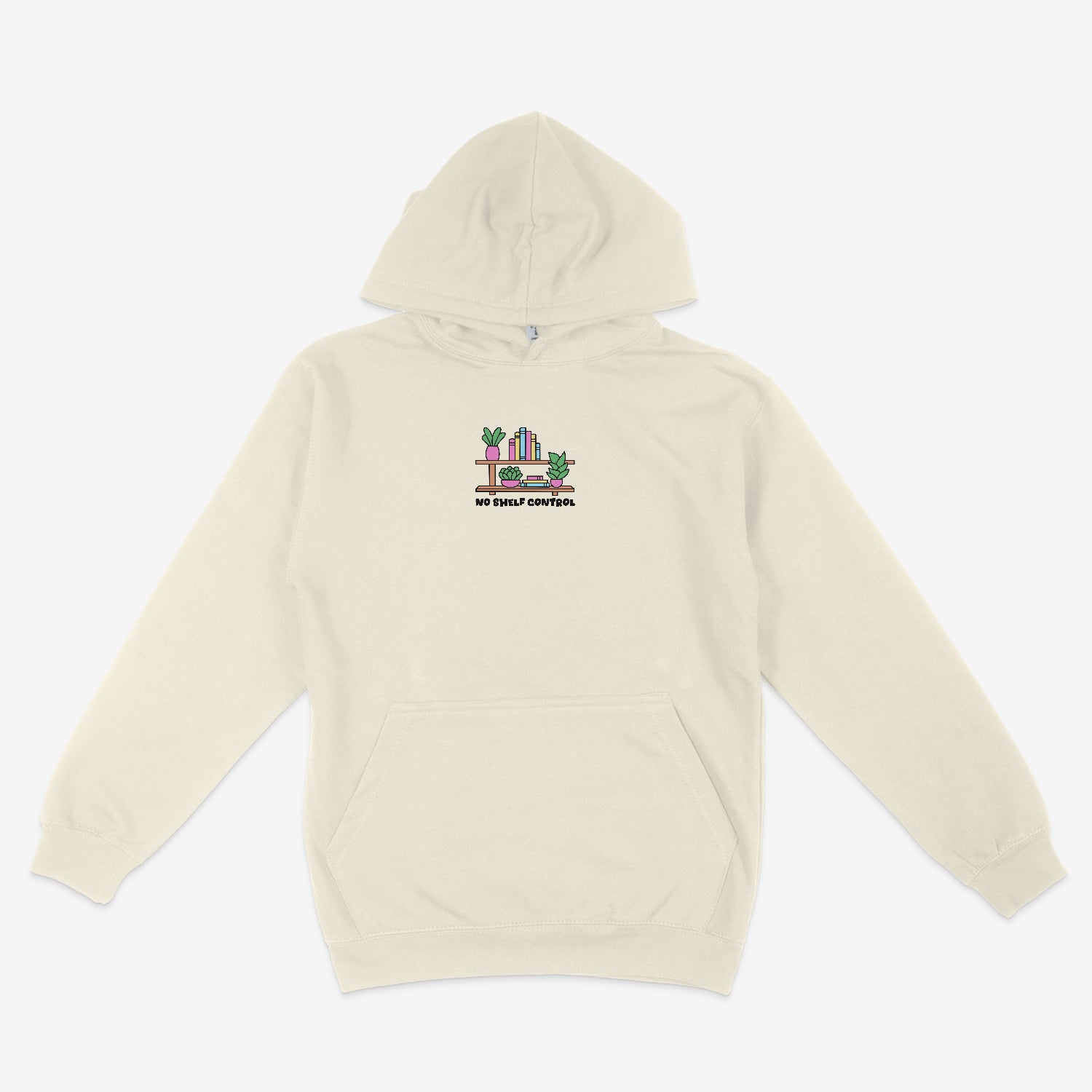No Shelf Control Unisex Embroidered Hoodie