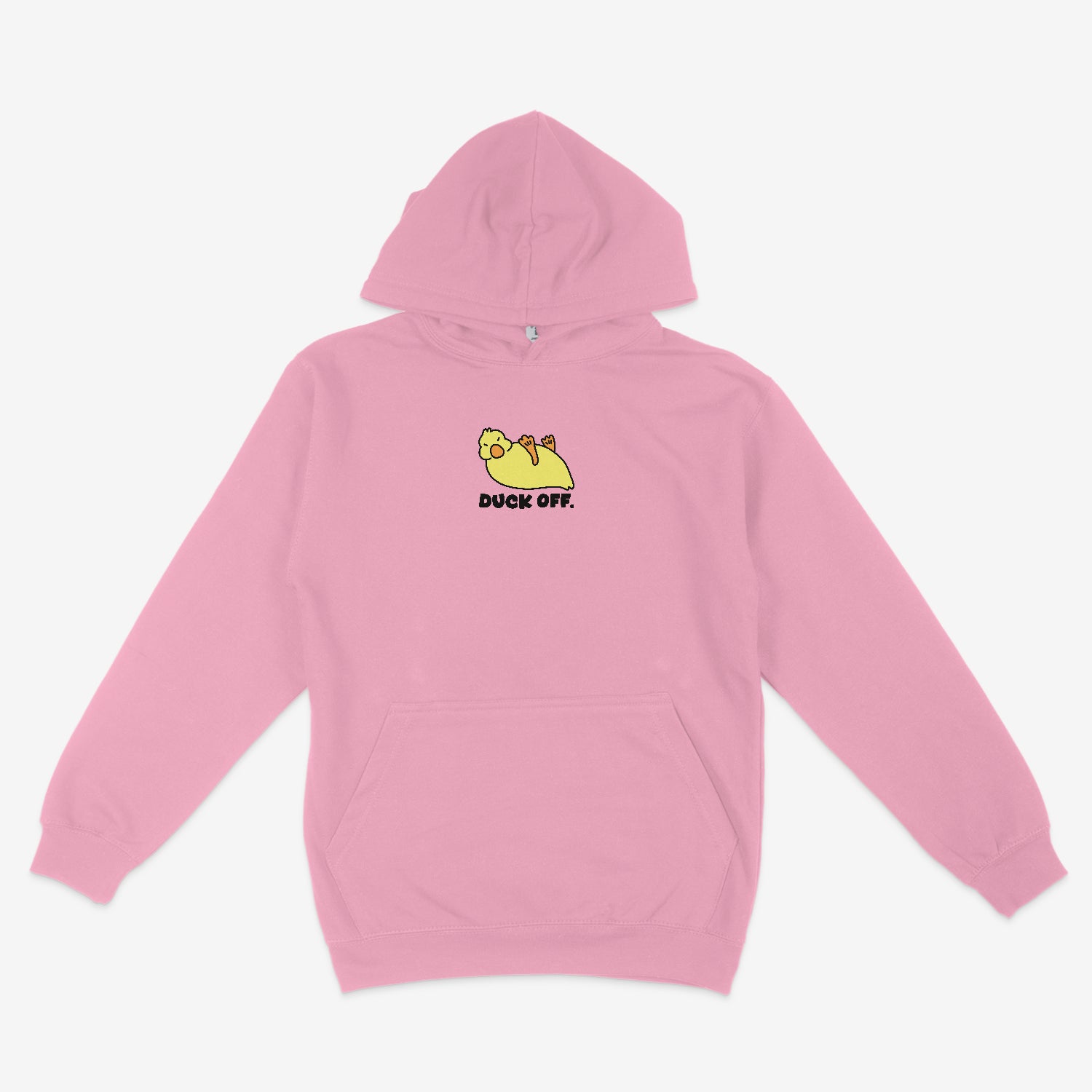 Duck Off Unisex Embroidered Hoodie