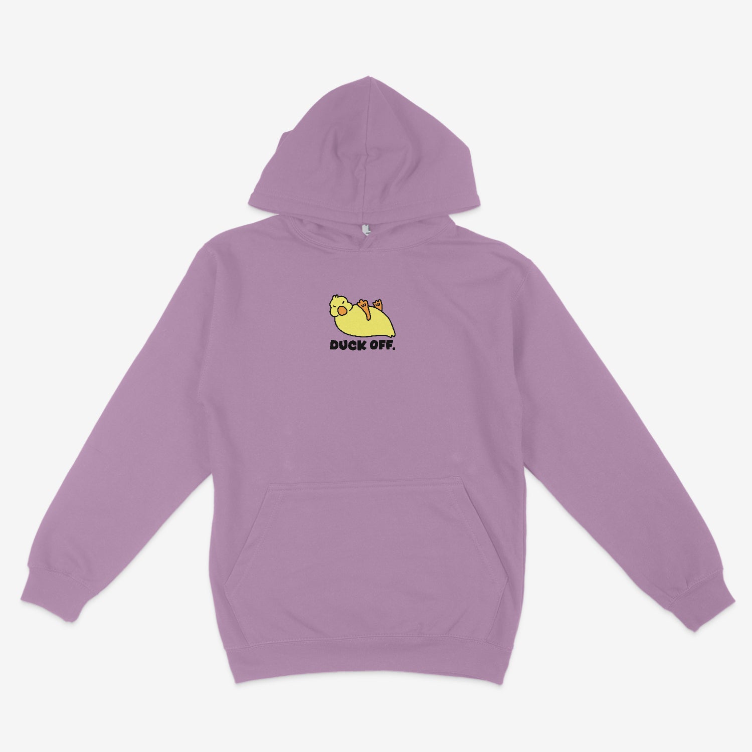 Duck Off Unisex Embroidered Hoodie