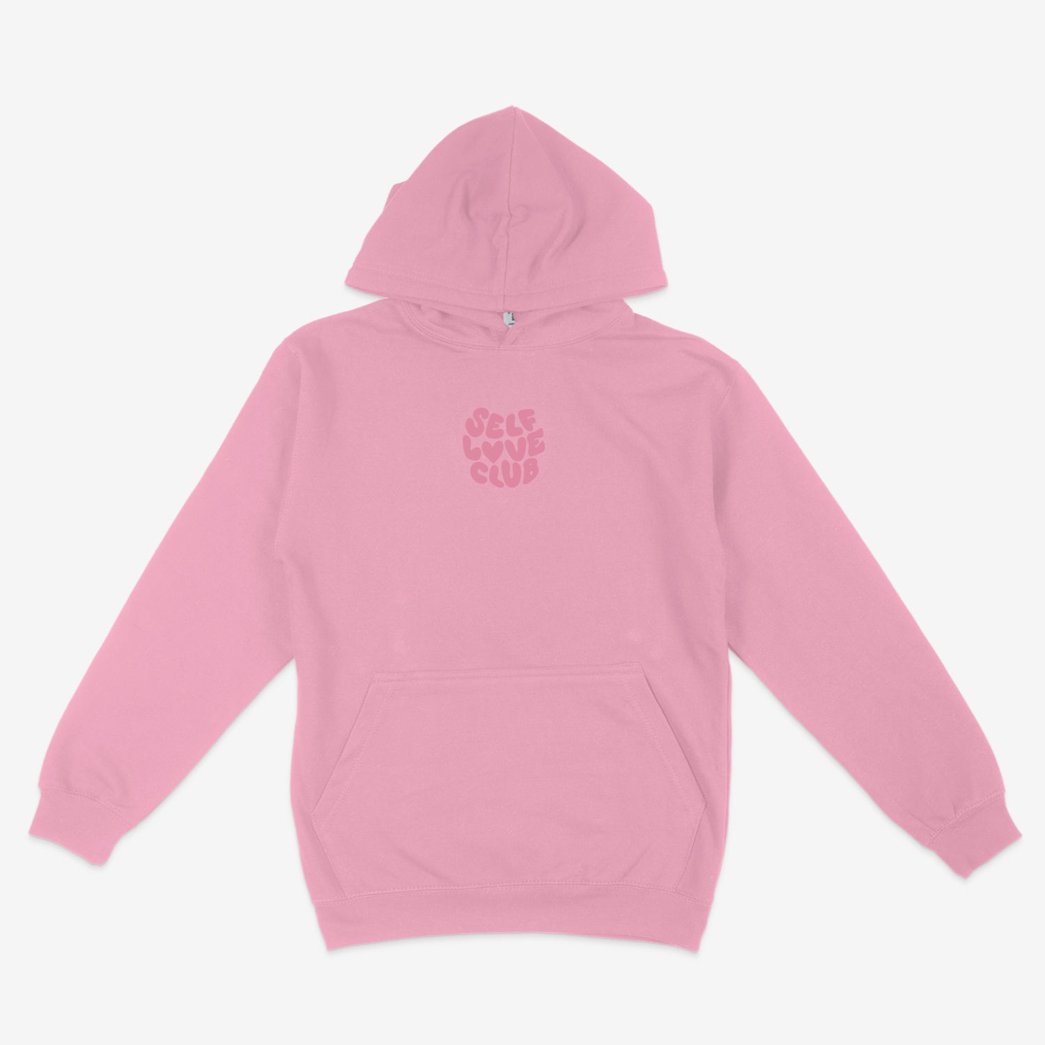 Self Love Club Candyfloss Pink Embroidered Hoodie