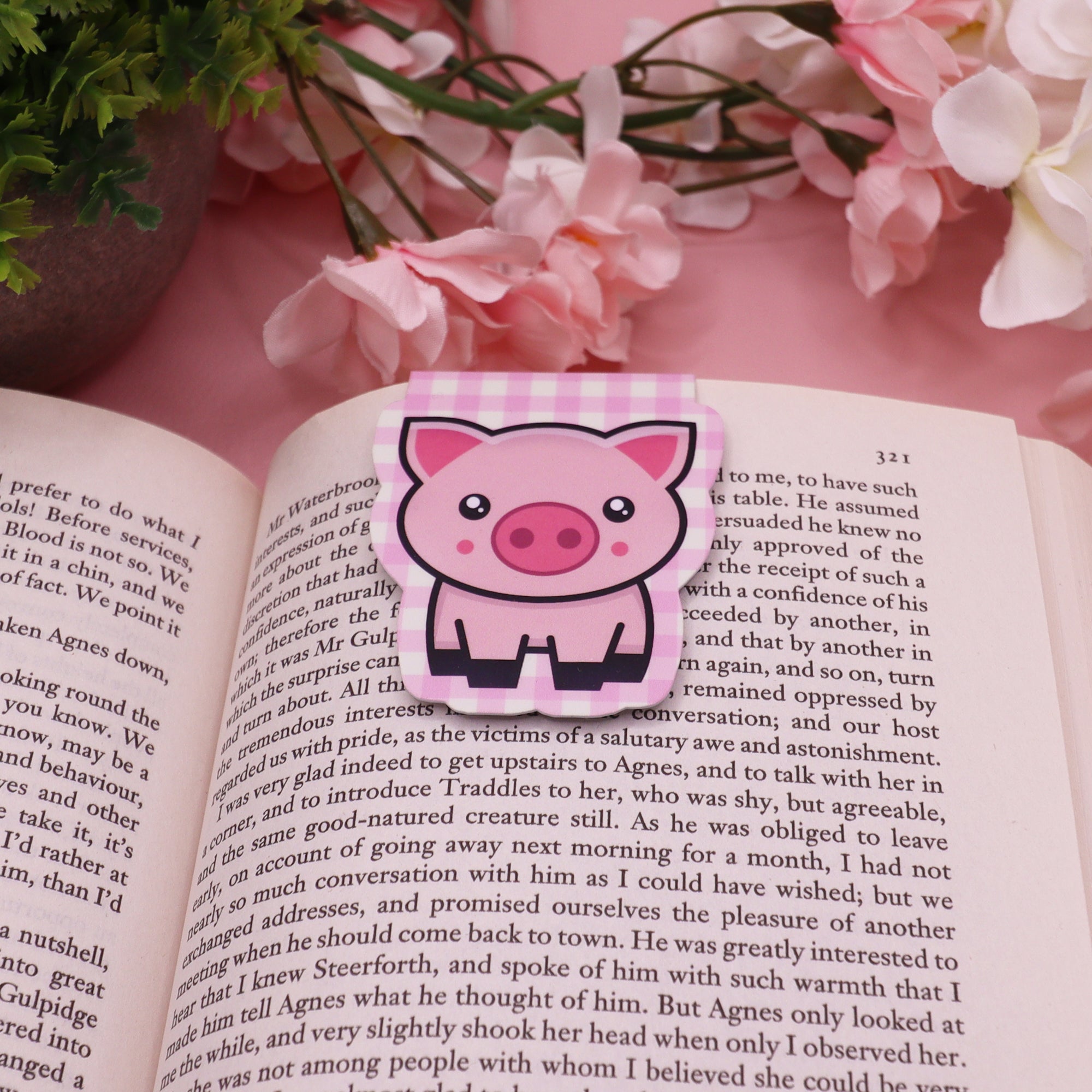 Pickle Pig Magnetic Bookmark