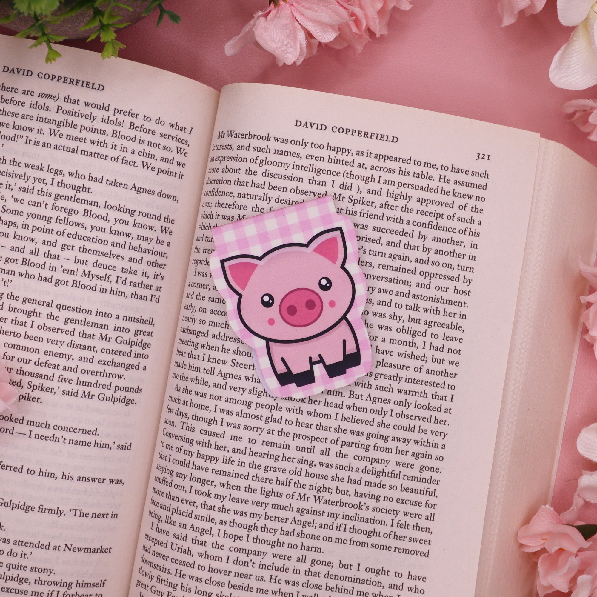 Pickle Pig Magnetic Bookmark