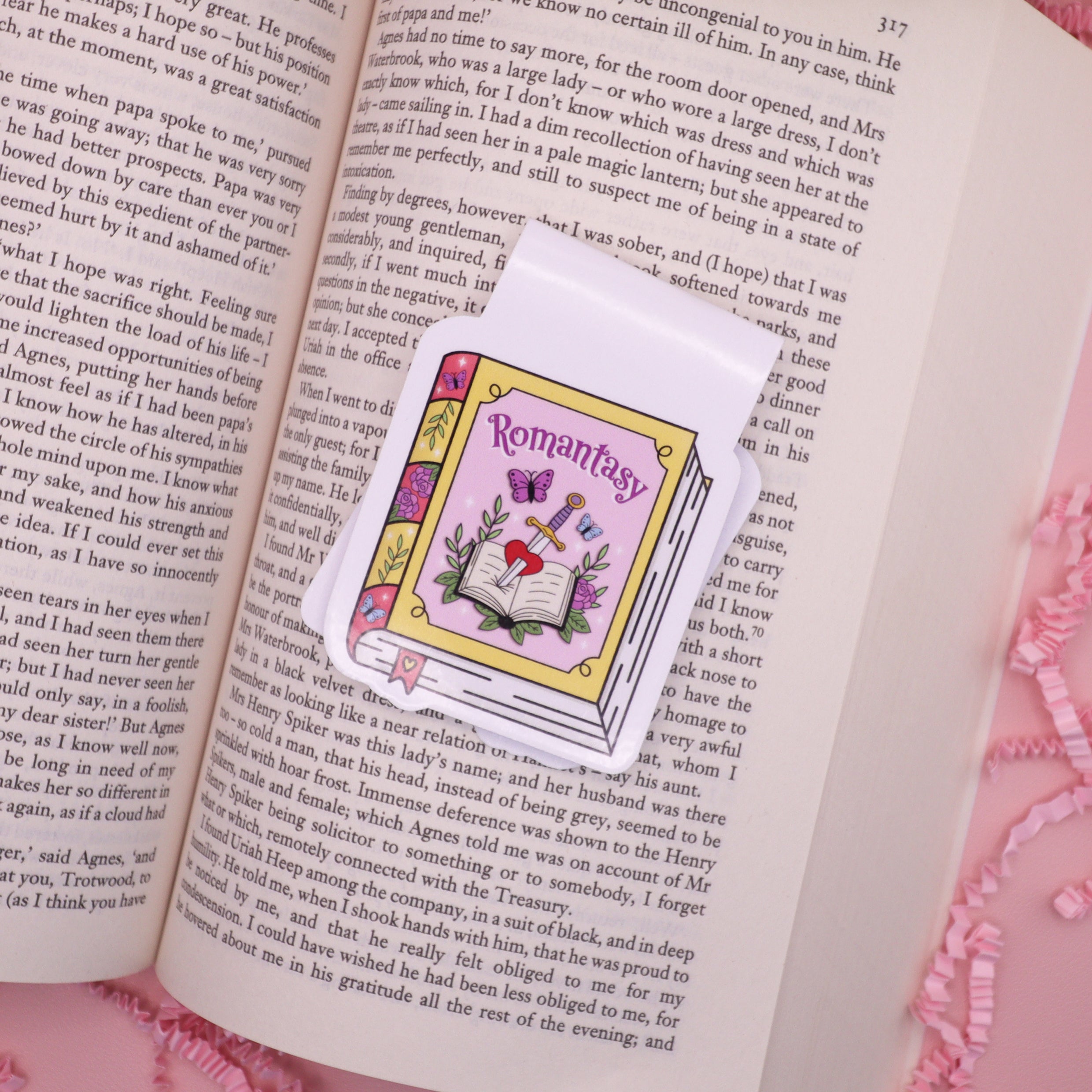 Romantasy Book Magnetic Bookmark
