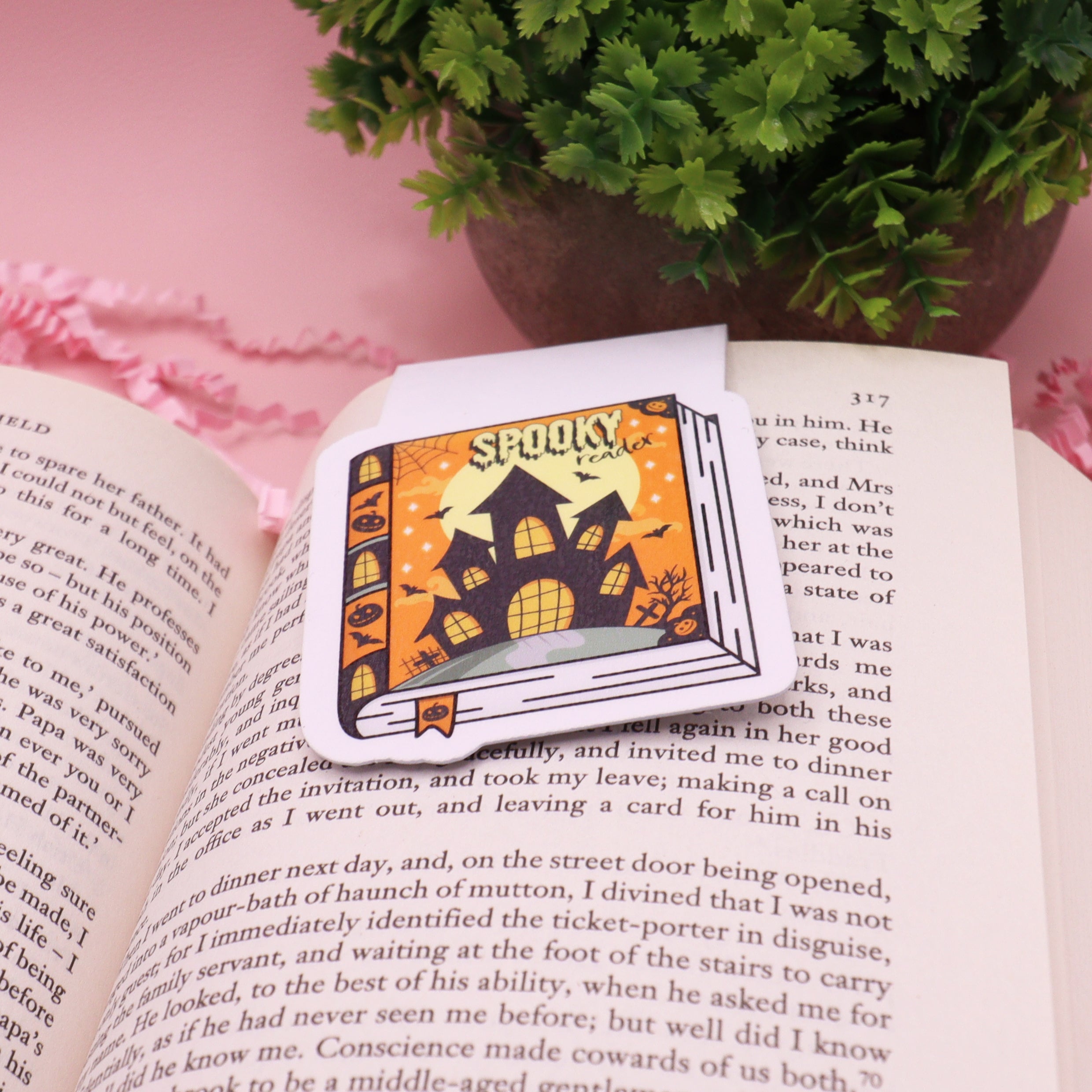 Spooky Reader Book Magnetic Bookmark