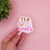 Tea & Good Books Sticker