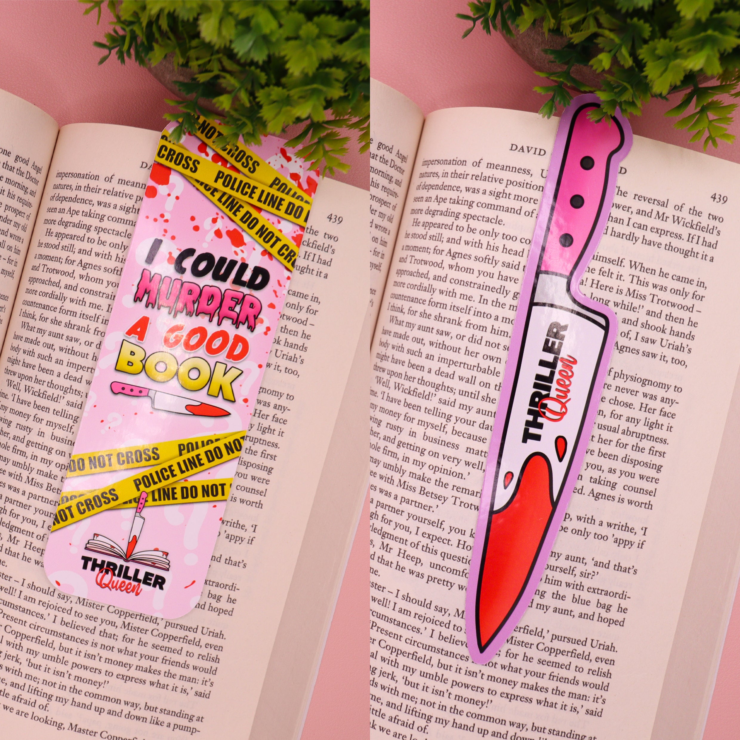 Thriller Themed Bookmarks