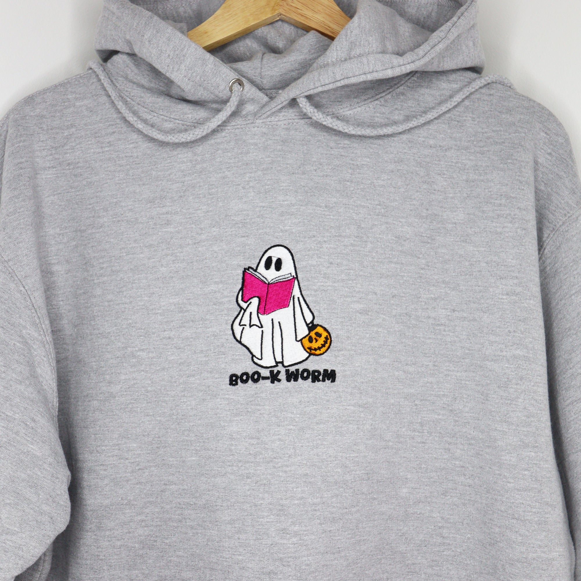 Boo-kworm Unisex Embroidered Hoodie