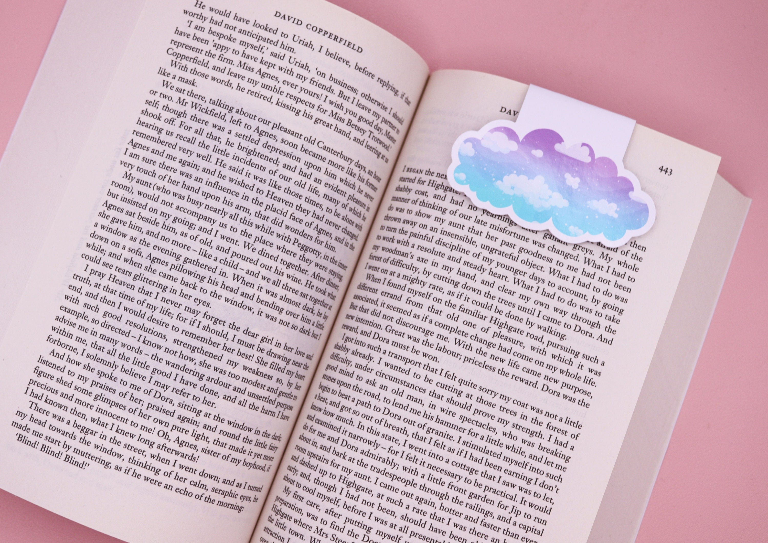 Dreamy Unicorn Cloud Magnetic Bookmark