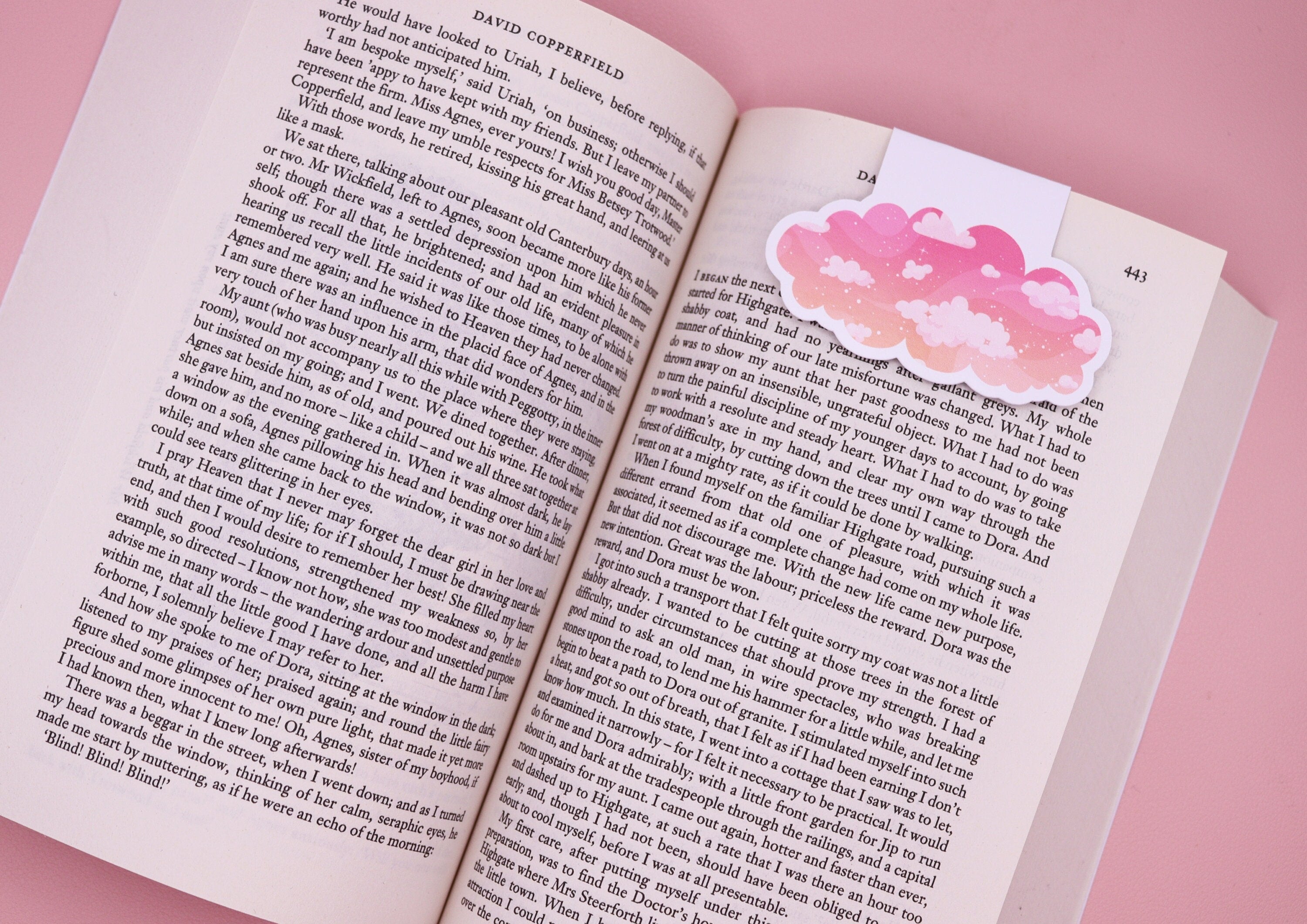 Dreamy Sunset Cloud Magnetic Bookmark