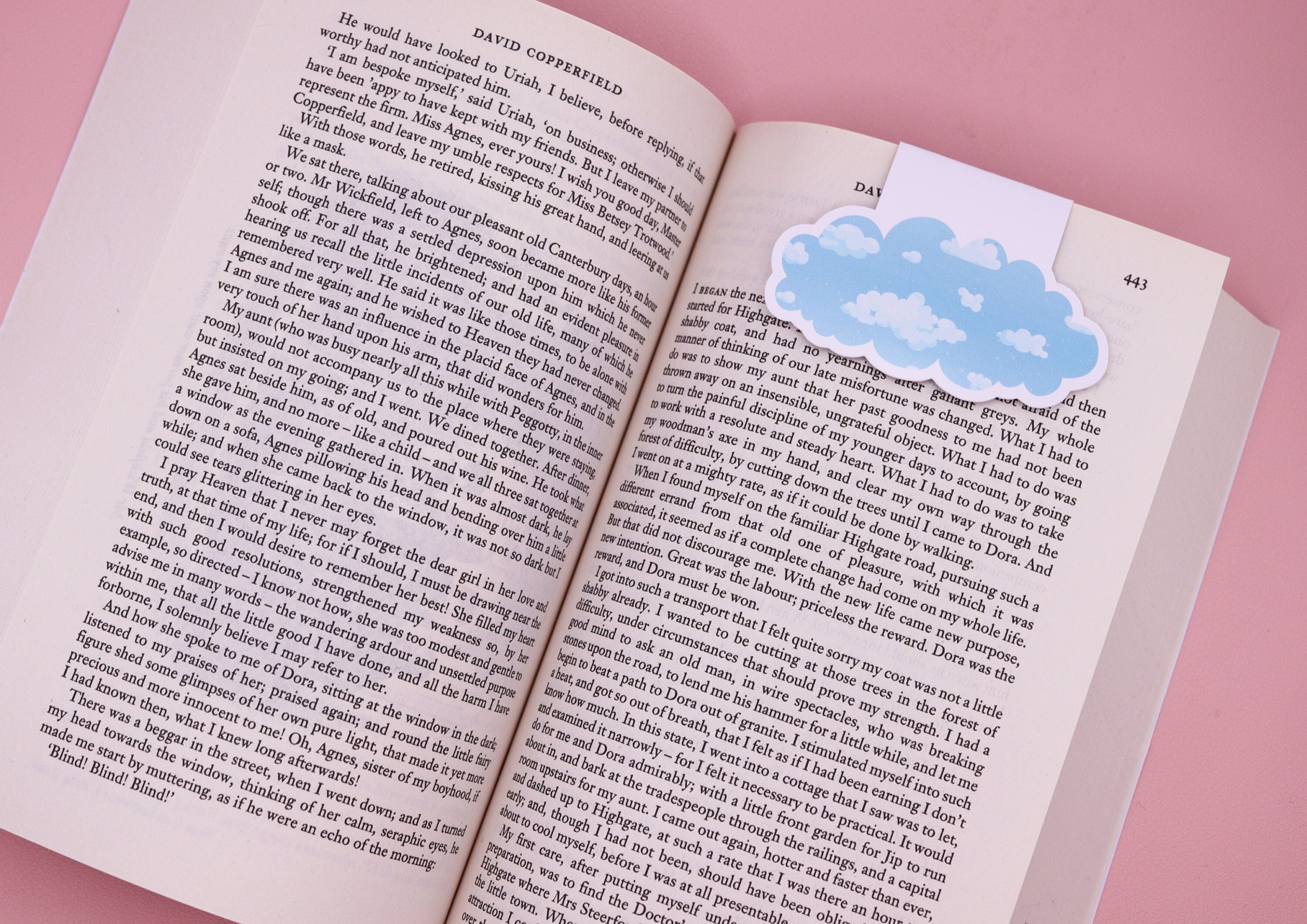 Dreamy Daytime Cloud Magnetic Bookmark
